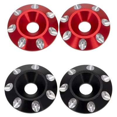 2Set Metal Tail Wing M3 Countersunk Screws Washers for 1/10 Scale Off Road Buggy Monster Truck RC Dift Cars,4 & 2 - (Color: Khaki)