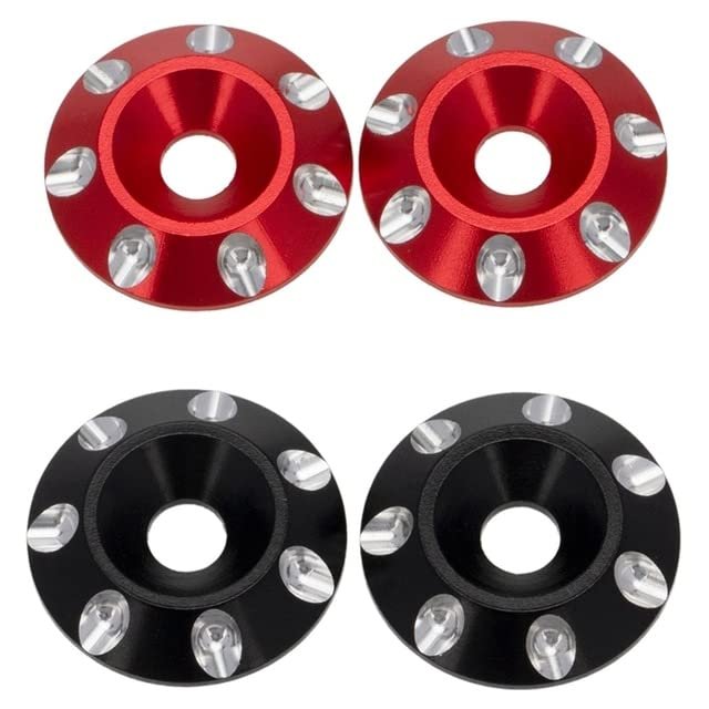 2Set Metal Tail Wing M3 Countersunk Screws Washers for 1/10 Scale Off Road Buggy Monster Truck RC Dift Cars,4 & 2 - (Color: Khaki)
