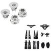 14 Pcs Front Rear Lower Swing Arm Steering Cup Bumper with Tires Wheels Locknut Nut 25-WJ02,for XLH Hosim 9125 RC Car - (Color: Multi) view 3