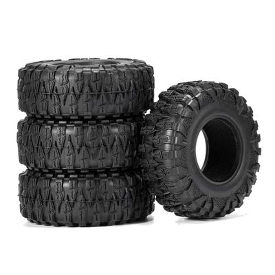 4Pcs 2.2 Inch Rubber Tyre 2.2 Wheel Tires for 1/10 Rc Crawler Scx10 Wrangler 2.2 Wheel Parts Accessories| | - - (Color: As Shown)