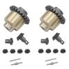 for FMS FCX24 2 Set Metal Front and Rear Axle Differential Diff Gear 1/24 RC Car Upgrades Parts Accessories - (Color: As Shown) view 2