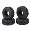 4PCS 118MM 2.2 Rubber Tires Wheel Tyres for 1/10 RC Crawler Car Axial Wraith SCX10 Capra TRAXS RTX4 RTX6 D90 - (Color: Black) view 1