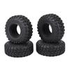 4PCS 118MM 2.2 Rubber Tires Wheel Tyres for 1/10 RC Crawler Car Axial Wraith SCX10 Capra TRAXS RTX4 RTX6 D90 - (Color: Black) view 2