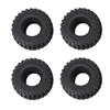4PCS 118MM 2.2 Rubber Tires Wheel Tyres for 1/10 RC Crawler Car Axial Wraith SCX10 Capra TRAXS RTX4 RTX6 D90 - (Color: Black) view 3