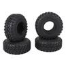 4PCS 118MM 2.2 Rubber Tires Wheel Tyres for 1/10 RC Crawler Car Axial Wraith SCX10 Capra TRAXS RTX4 RTX6 D90 - (Color: Black) view 4