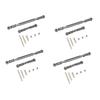 4X Metal Adjustable Steering Linkage Servo Link Pull Rod Turnbuckle for MN D90 D99 MN-90 FJ-45 1/12 RC Car Crawler,Grey - (Color: Gray) view 1
