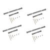 4X Metal Adjustable Steering Linkage Servo Link Pull Rod Turnbuckle for MN D90 D99 MN-90 FJ-45 1/12 RC Car Crawler,Grey - (Color: Gray) view 2