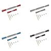 4X Metal Adjustable Steering Linkage Servo Link Pull Rod Turnbuckle for MN D90 D99 MN-90 FJ-45 1/12 RC Car Crawler,Grey - (Color: Gray) view 3
