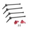2PCS Rear Wheel Seat Rear Hub Carrier Stub Axle Carrier with Bearing for WTY 144001 1/14 Red & 4Pcs CVD Drive Shaft - (Color: Multi) view 1