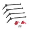 2PCS Rear Wheel Seat Rear Hub Carrier Stub Axle Carrier with Bearing for WTY 144001 1/14 Red & 4Pcs CVD Drive Shaft - (Color: Multi) view 2