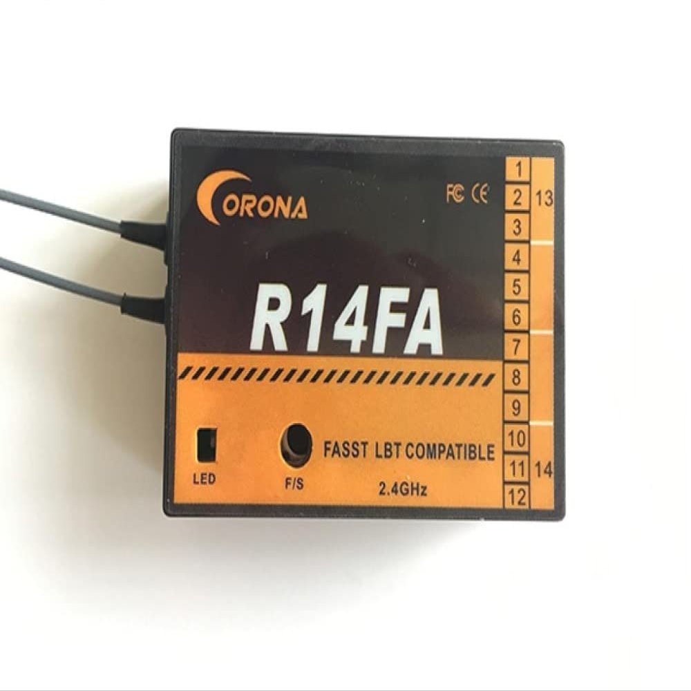 Corona R14FA 2.4G Compatible Futaba FASST 14SG 16SZ 18SZ Receiver