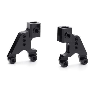 1 Pair Metal Aluminum Alloy Rear Suspension Bracket Shock Mount for Axial SCX24 90081 RC Car Upgrade Parts - (Color: Black)