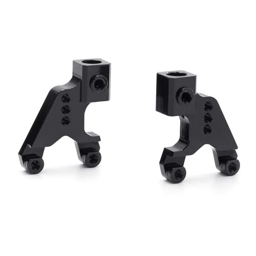 1 Pair Metal Aluminum Alloy Rear Suspension Bracket Shock Mount for Axial SCX24 90081 RC Car Upgrade Parts - (Color: Black)