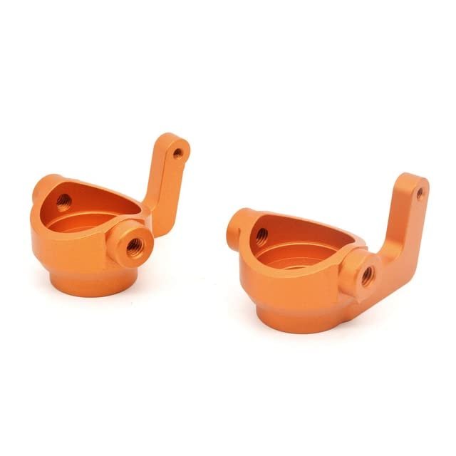 ZD Racing 1/7 MX 07 MX07 4WD Monster Truck Original Upgrade Parts Metal Front Steering Cup Steering Blocks Wheel Mount 8738| | - - (Color: Orange)
