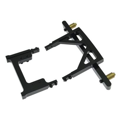 1/10 Simulation Climbing Car Metal Body Shell Fixed Bracket Mount Posts Kit for Land Cruiser LC80 Body Match Axial| | - - (Color: Black)