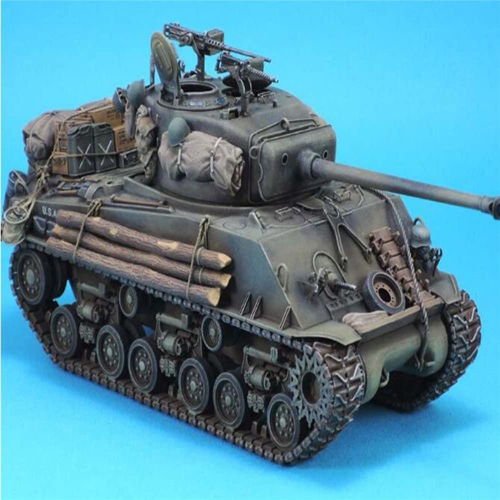 for 1:35 Sherman Scenario Model Unassembled and Unpainted Kit M4A3E8 for 1:35 Sherman Tank Modification