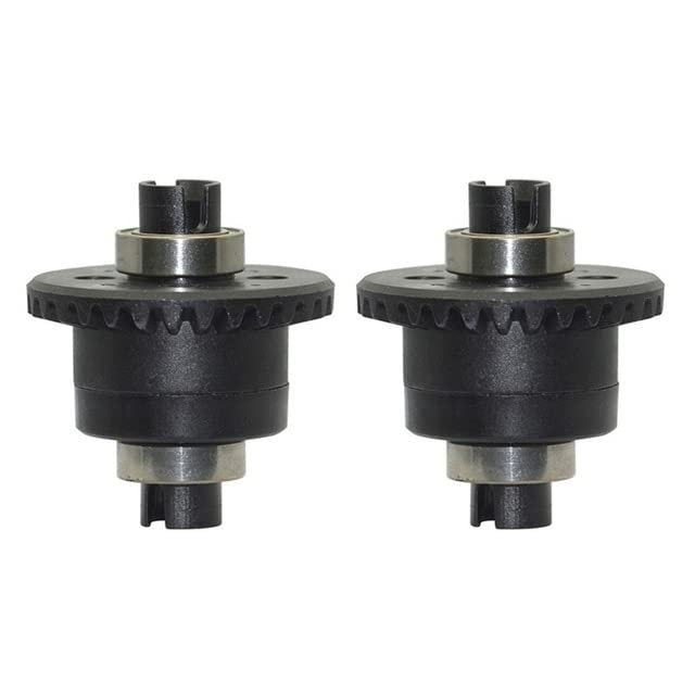 2PCS Differential ZJ06 RC Car Spare Parts Accessories for Xinlehong Hosim 9130 9135 9136 9137 9138 Q901 Q902 Q903 1/16 - (Color: Black)