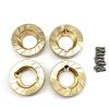 4pcs Heavy Metal Internal Wheel Weights Turning Copper Counterweight for Axial SCX10 II 90046 90047 1/10 RC Car view 1