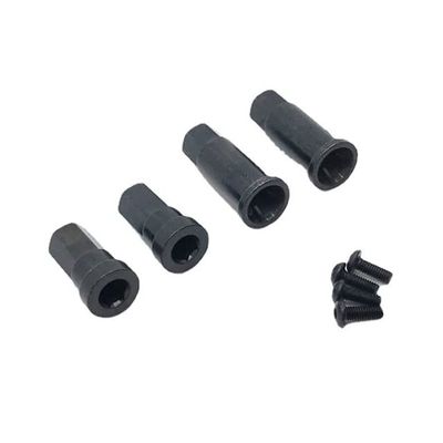 8Pcs Metal Wheel Hex Hub Drive Adapter Combiner for HB Toys ZP1001 ZP1002 ZP 1001 ZP 1002 1/10 RC Car Upgrade Parts - (Color: Black)