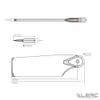 ALZRC 500X Helicopter Carbon Fiber Tail Rotor Blade 80mm (SAB500S) view 2