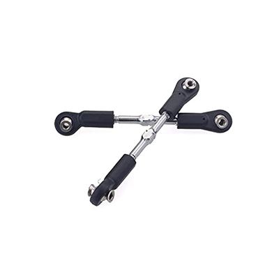 2Pcs 8124 Metal 75-85mm Steering Rod for 1/8 Zd Racing 9116 9020 9072 9071 9203 08425 08426 08427 08428 Rc Car Parts - (Color: Multi)