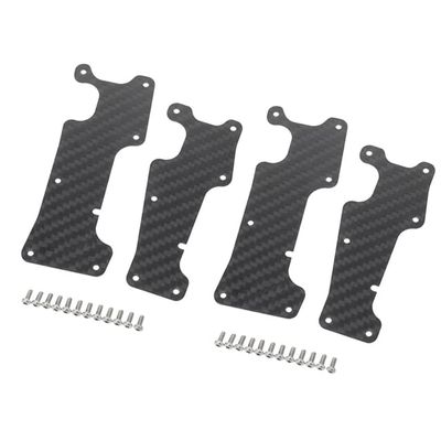 Carbon Fiber Front and Rear Suspension Arm Protector Armor Plate for 1/8 TRAXS Sledge RC Car - (Color: as Shown)