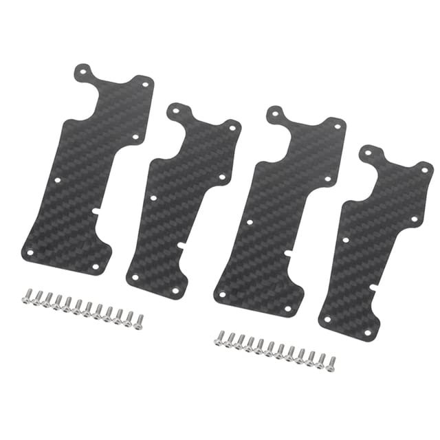 Carbon Fiber Front and Rear Suspension Arm Protector Armor Plate for 1/8 TRAXS Sledge RC Car - (Color: as Shown)