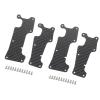 Carbon Fiber Front and Rear Suspension Arm Protector Armor Plate for 1/8 TRAXS Sledge RC Car - (Color: as Shown) view 2