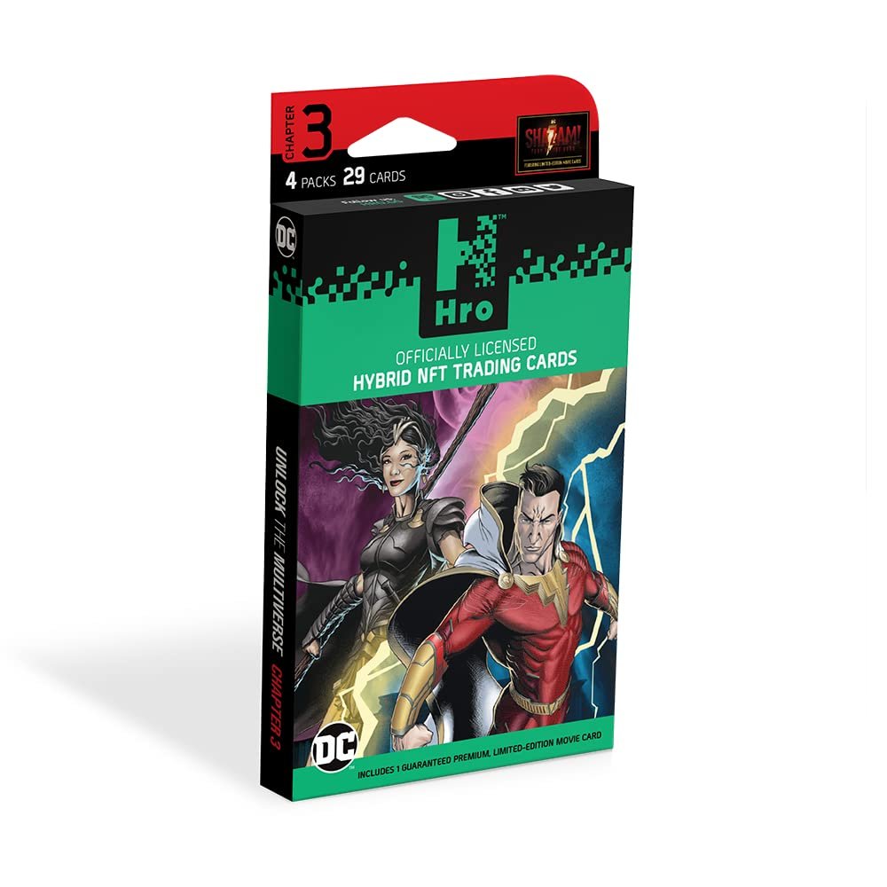 DC | HRO Chapter 3: 4-Pack Premium Booster Box, 29 Hybrid Digital Trading Cards