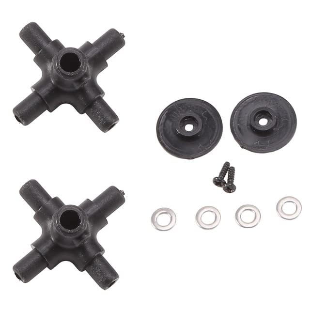 4Piece RC Helicopter Airplane Drone Spare Parts Upgrade Accessories Black C186 Rotor Head for C186 C-186 - (Color: Black)