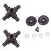 4Piece RC Helicopter Airplane Drone Spare Parts Upgrade Accessories Black C186 Rotor Head for C186 C-186 - (Color: Black) view 1