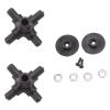 4Piece RC Helicopter Airplane Drone Spare Parts Upgrade Accessories Black C186 Rotor Head for C186 C-186 - (Color: Black) view 2