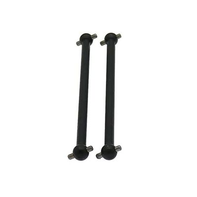 2pcs Black Iron Driving Dogbone 86-87MM 06022 for 1/10 RC Hobby Model Car HPI HSP Hi Speed Axial Himoto Redcat - (Color: Black)
