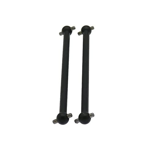2pcs Black Iron Driving Dogbone 86-87MM 06022 for 1/10 RC Hobby Model Car HPI HSP Hi Speed Axial Himoto Redcat - (Color: Black)