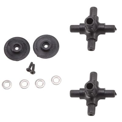 4Pcs RC Helicopter Airplane Drone Spare Parts Upgrade Accessories C186 Rotor Head for C186 C-186 - (Color: Black)