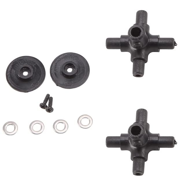 4Pcs RC Helicopter Airplane Drone Spare Parts Upgrade Accessories C186 Rotor Head for C186 C-186 - (Color: Black)
