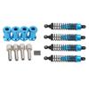 4Pcs 12Mm Hex Wheel Hub Drive Adaptor for Axial SCX10 D90 & 4PCS Shock Absorber Adjustable Assembled Spring Damper - (Color: Blue) view 1