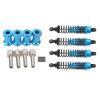 4Pcs 12Mm Hex Wheel Hub Drive Adaptor for Axial SCX10 D90 & 4PCS Shock Absorber Adjustable Assembled Spring Damper - (Color: Blue) view 2
