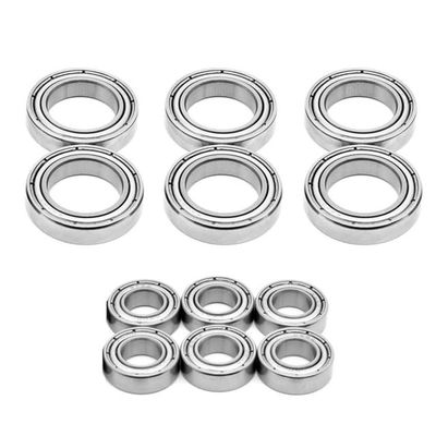 12Pcs 8763 8764 RC Car Ball Bearing Set for ZD Racing MX 07 MX07 MX 07 1/7 RC Car Spare Parts Accessories| | - - (Color: Silver)