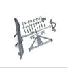 Axial SCX10 Rock Crawler Rear Bumper Tire Carrier SCX10 Poison Spyder JK AX80126 view 1
