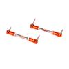 Baja CNC Steering Plate Connect Rod tie Rod turnbuckle for 1/5 hpi Baja 5b km rovan Orange view 1