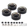 4PCS Brass Extended Wheel Hubs Counterweight 7MM Hex for RC Cars 1/24 Axial SCX24 90081 Deadbolt Upgrade Accessories view 1