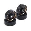 4PCS Brass Extended Wheel Hubs Counterweight 7MM Hex for RC Cars 1/24 Axial SCX24 90081 Deadbolt Upgrade Accessories view 4