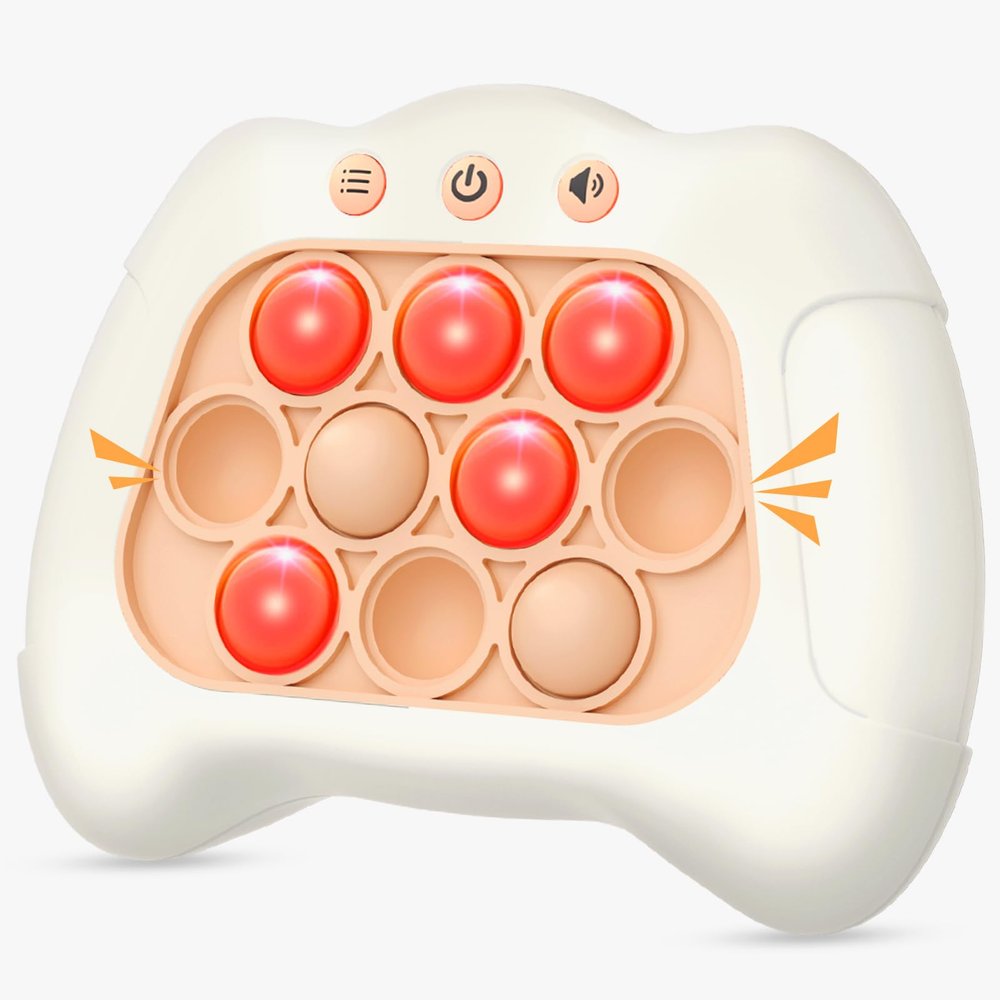 Byserten Handheld Game Sensory Fidget Toys for Kids Age 6-12, Birthday Gifts for 3 4 5 6 7 8 9 Year Old Boys & Girls & Teens-White