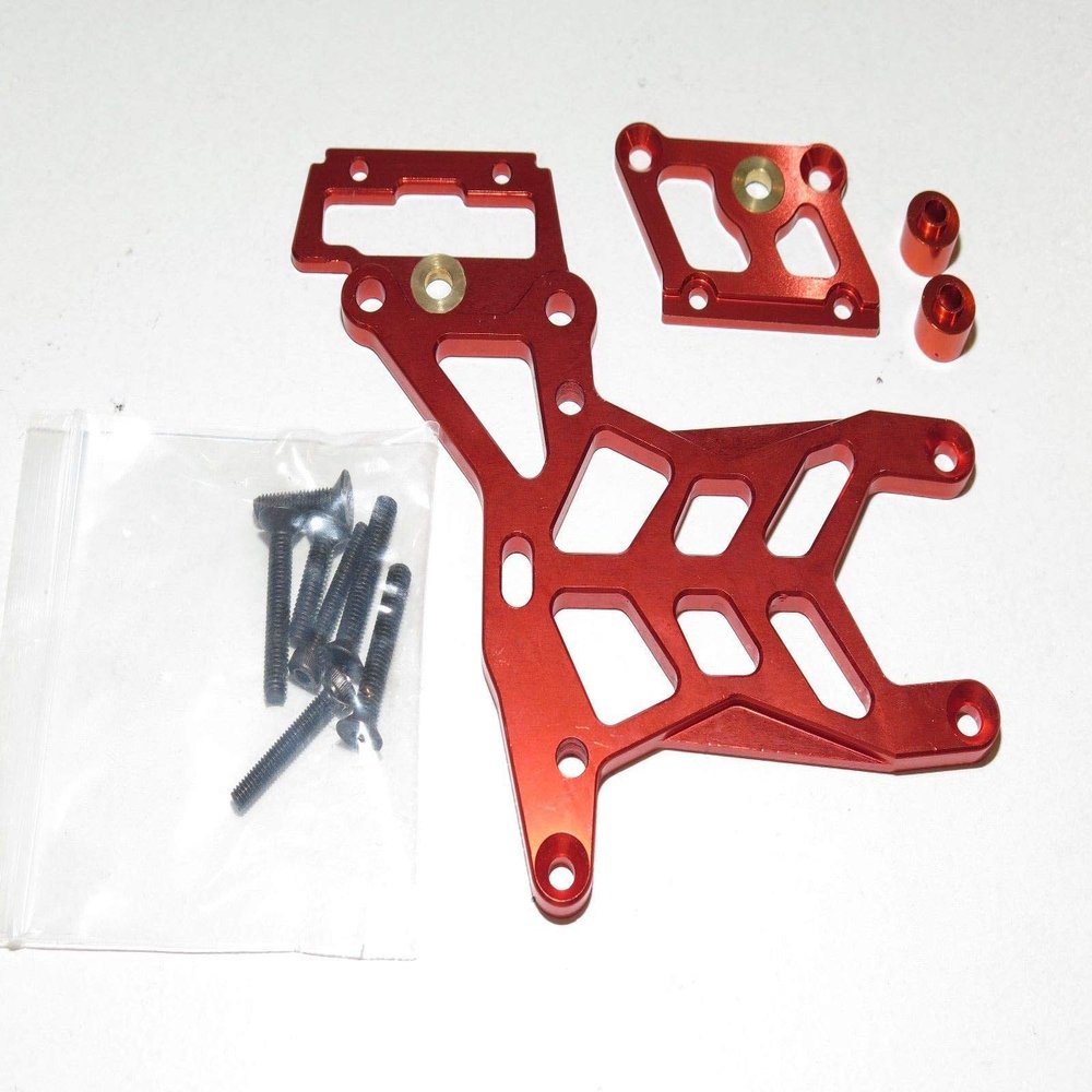 Baja 5b 5t 5sc Rear Aluminum Brake TOP Plate KIT red