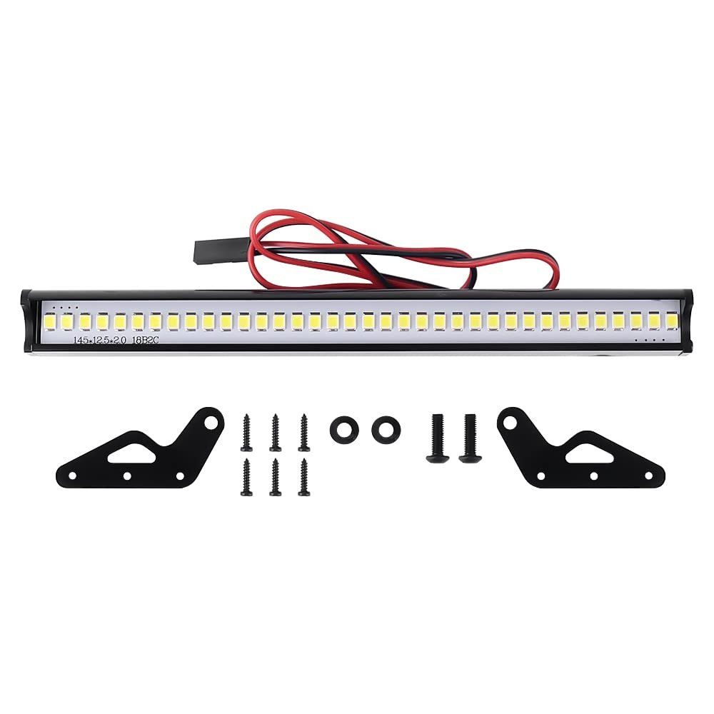 1PCS Metal 150MM Roof Bar 36 LED Light Lamp for 1:10 RC Crawler Axial SCX10 D90