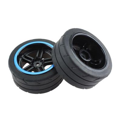 2Pcs Set Flat Run Tires Tire for WTY 104072 Remote Control Car Accessory