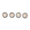 4Pcs 1/64 Scale Steam Wheel Alloy Wheel Tire Alloy Model Car with Brake Disc for 1:64 Vehicle Universal Model Tire A10 - (Color: As Shown, CN) view 4