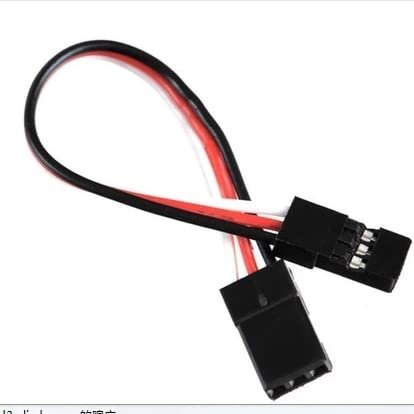 100PCS 10CM About 4 INCH 4'' 100mm Male to Male JR Plug Servo Extension Lead Wire Cable Servo Extension Cord