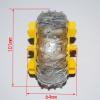 1pcs 101mm Rubber Wheel dron rc car Plane Robot Kids Toys for Boys DIY Baby Accessories Montessori juguetes Nero WRZ101 view 2